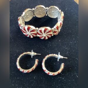 Holiday Lane collection Red and White Jewelry Set from Macys.